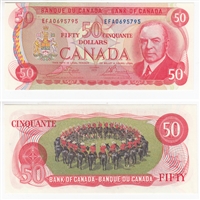 BC-51b 1975 Canada $50 Crow-Bouey, EFA, AU-UNC