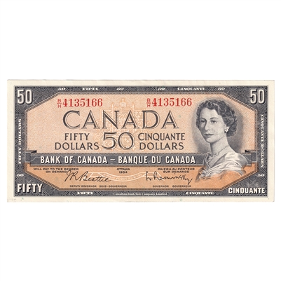 BC-42b 1954 Canada $50 Beattie-Coyne, B/H, AU