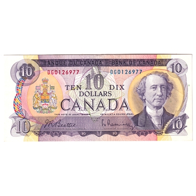 BC-49a 1971 Canada $10 Beattie-Rasminsky, DG, AU