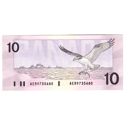 BC-57a 1989 Canada $10 Thiessen-Crow, AER, AU