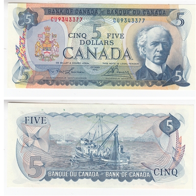 BC-48b 1972 Canada $5 Lawson-Bouey, CU, UNC