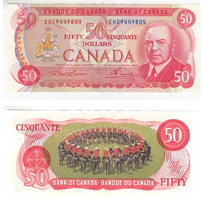 BC-51a-i 1975 Canada $50 Lawson-Bouey, EHD, AU-UNC