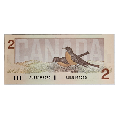 BC-55a 1986 Canada $2 Crow-Bouey, AUB, CUNC