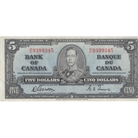 BC-23b 1937 Canada $5 Gordon-Towers, R/C, VF