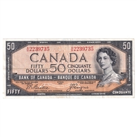 BC-34b 1954 Canada $50 Beattie-Coyne, Devil's Face, A/H, VF-EF