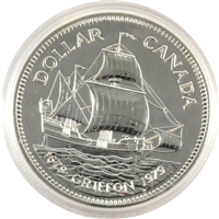 1979 Canada Commercial Ship Voyage Anniversary Specimen Silver Dollar