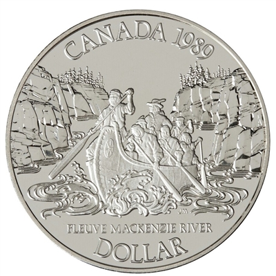 1989 Canada Alexander MacKenzie Proof .50 Silver Dollar