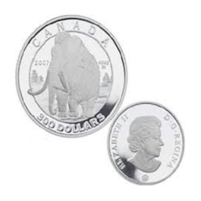 2007 Canada $300 Woolly Mammoth Platinum Coin (TAX Exempt) Missing Sleeve
