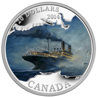 RDC 2014 $20 Lost Ships Canadian Waters - Empress of Ireland (No Tax)  Impaired