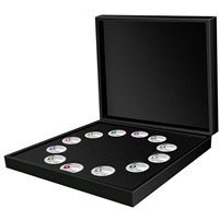 RDC 2012 Canada $3 12-coin Birthstone Collection with Deluxe Box (No CoAs, Sleeve Worn)