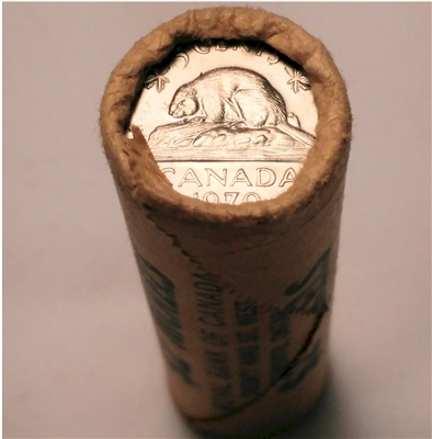 1970 Canada 5-cent Original Roll of 40pcs