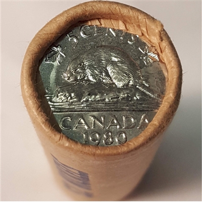 1980 Canada 5-cent Original Roll of 40pcs