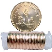 1995 Canada Peacekeeping Loon Dollar Original Roll of 25pcs