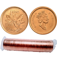 1998 Canada 1-cent Original Roll of 50pcs