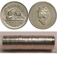 1999 Canada 5-cent Original Roll of 40pcs