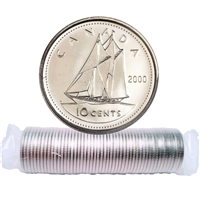 2000 Canada 10-cent Original Roll of 50pcs