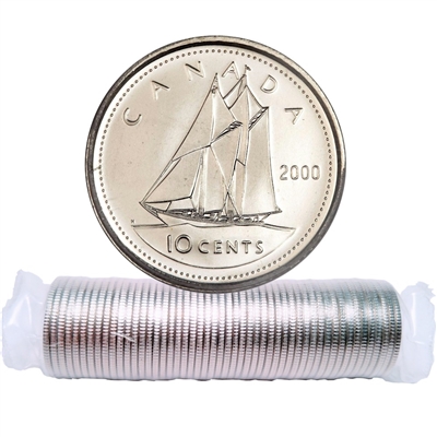 2000 Canada 10-cent Original Roll of 50pcs
