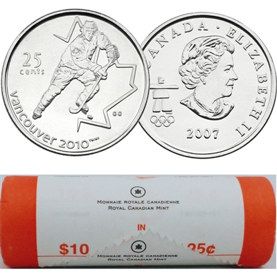 2007 Ice Hockey Canada 25-cent Original Roll of 40pcs