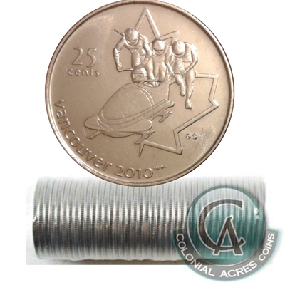 2008 Bobsleigh Canada 25-cent Original Roll of 40pcs
