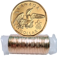 2008 Lucky Loon Canada Dollar Original Roll of 25pcs