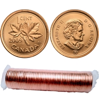 2009 Canada Magnetic 1-cent Canada Original Roll of 50pcs