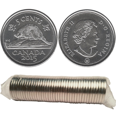 2015 Canada 5-cent Original Roll of 40pcs