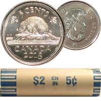 2018 Canada 5-cent Original Roll of 40pcs