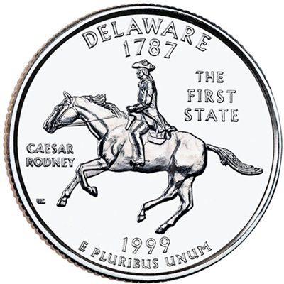 1999-P Delaware USA Statehood Quarters (MS-60)