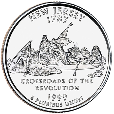 1999-P New Jersey USA Statehood Quarters (MS-60)
