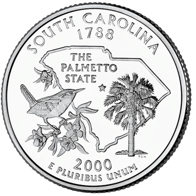 2000-P South Carolina USA Statehood Quarters (MS-60)