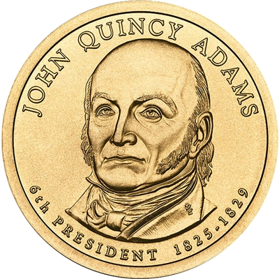 2008-D USA Presidential Dollar - John Quincy Adams Uncirculated (MS-60)