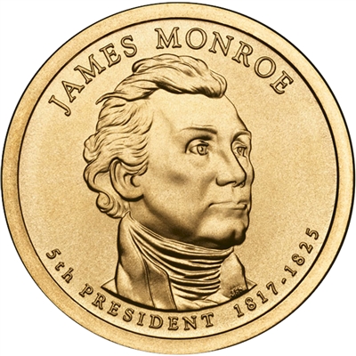 2008-D USA Presidential Dollar - James Monroe Uncirculated (MS-60)