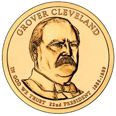 2012-P USA Presidential Dollar - Grover Cleveland 1st Term Brilliant UNC (MS-63)