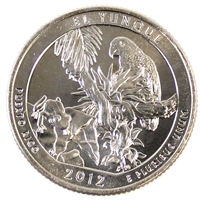 2012-S El Yunque USA National Parks Quarter Uncirculated (MS-60)