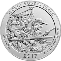 2017-D George Rogers Clark USA National Parks Quarter Uncirculated (MS-60)