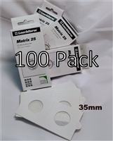 100 x Self-Adhesive Cardboard 2x2 Holders - 35mm.