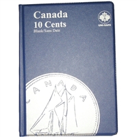 Uni-Safe Canada 10 Cents Blue Coin folder, including 4 Pages