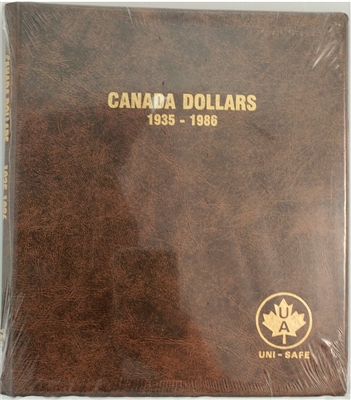 Dollars Canada 1935-1986 Unimaster Brown Vinyl Coin Binders