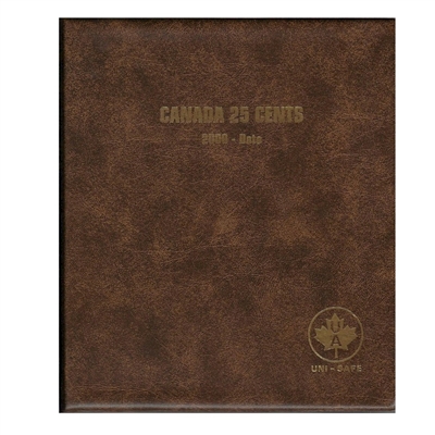 Twenty-Five Cents 2000-Date Unimaster Brown Vinyl Coin Binders