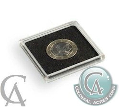 Box of 10x Quadrum Square Coin Capsules for 32mm Coins (Nickel Dollar) Quadrum32