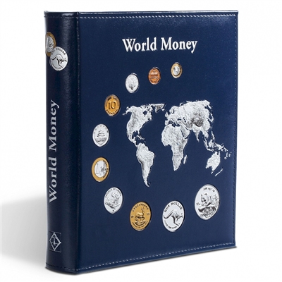 Numis Album World Collection with 5 sheets for 143 coins