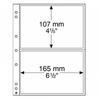 2 Pocket Page Sheet for Numis 4-Ring Binder (pack of 10) Numis 2C