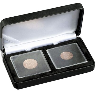 Numis Quadrum Square Coin Box for 2x Square Quadrum Capsules NobileQ2
