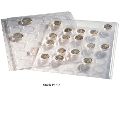 Numis Clear ENCAP Pages for 20x 38/39 Coins in Capsules