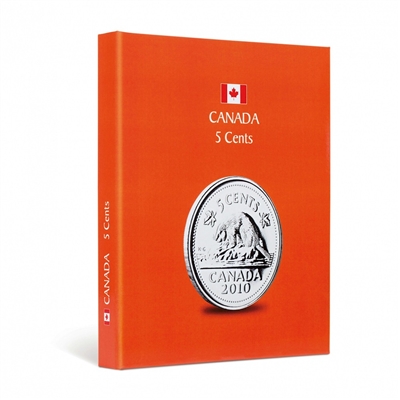 Kaskade Coin Album for Canadian 5 cents - Orange Coloured