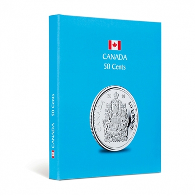 Kaskade Coin Album for Canadian 50 cents - Blue Coloured
