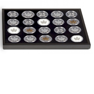 Volterra Extra Tray - Silver Maple Leaf Deluxe Black Box (20 spaces)