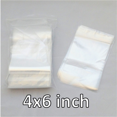 100x Reclosable Bags 4x6 inches (2 mil).