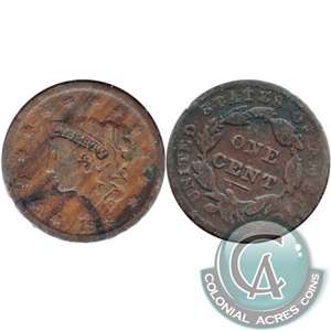 1838 USA Cent Very Good (VG-8)