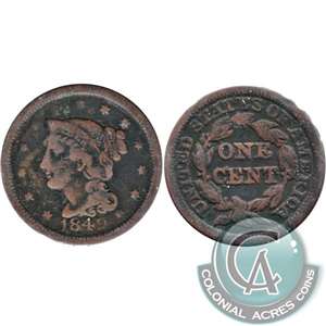 1849 USA Cent G-VG (G-6)